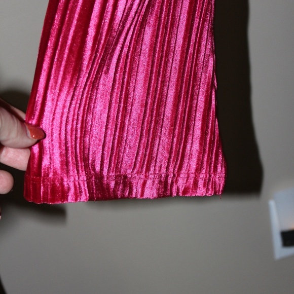 Nanette Lepore Cranberry Velvet Top - Picture 3 of 6